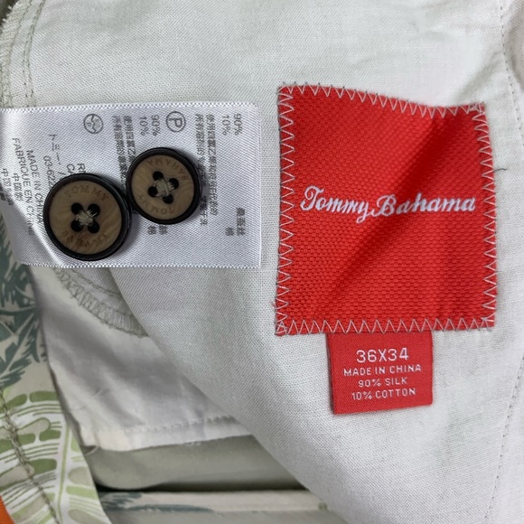 SOLD Tommy Bahama St. Thomas Pleated Silk Pants - Picture 7 of 8